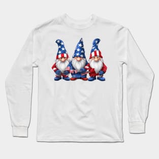 4th of July Gnomes #4 Long Sleeve T-Shirt